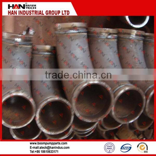 Schwing bend elbow 90 degree with pipe OEM 10119116 for putzmeister concrete pump spare parts