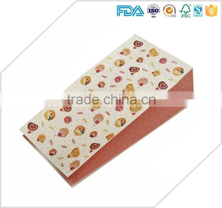 Stand up recycle gift paper bag with print logo for gift packaging