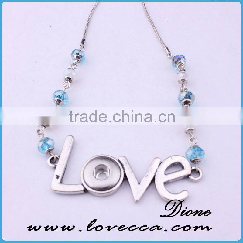 Antique long ball necklance custom women charm pendant necklace crystal fashion jewelry