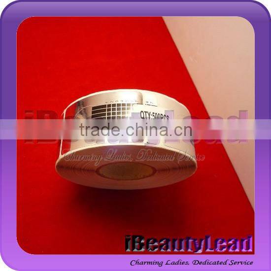 2014 plastic nail form fashional nail form with 500pcs