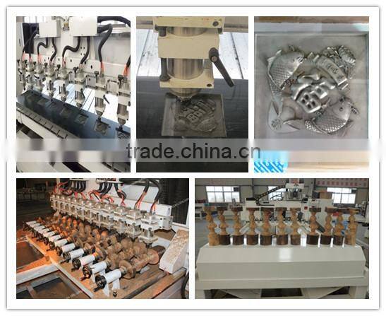 4 axis 3d 8 head cnc carving engraving cutting machine with rotary CC-MS2030K8