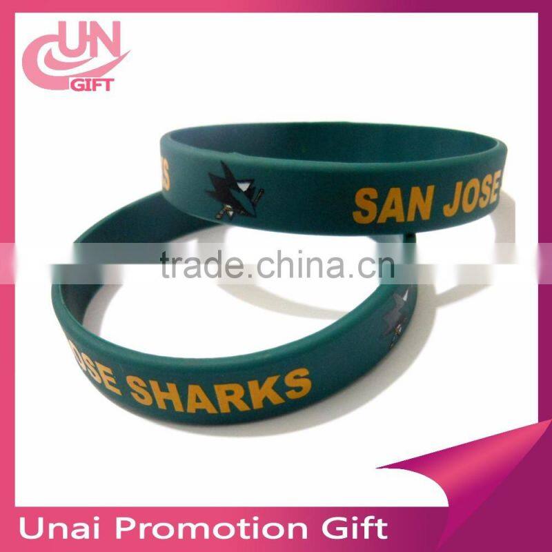 Wholesale silicone bracelet print logo manufacturer #F-874