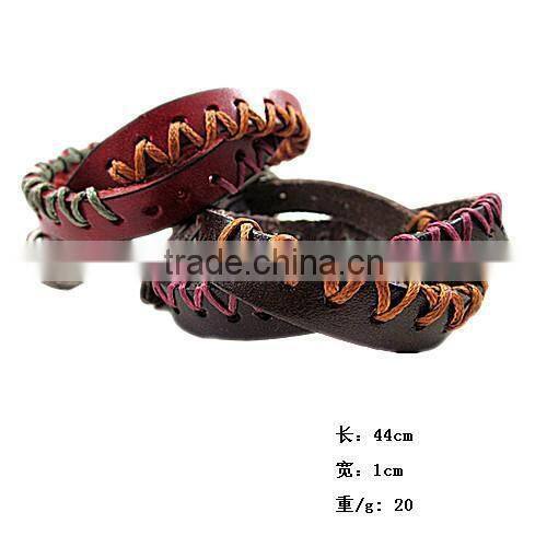 BOSHIHO guys leather bracelets plain leather bracelets leather rope bracelet