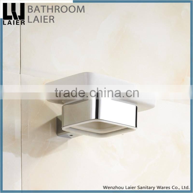 20839 hot selling euro style new square design zinc bathroom accessories wall mount soap dish