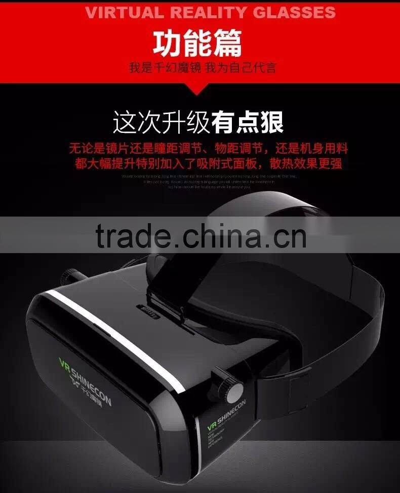 Hotest!!! Universal 3D Glass VR Box Virtual Reality Case For Mobile Phone 3.0-6.0 Inch, 3D VR Phone Shell