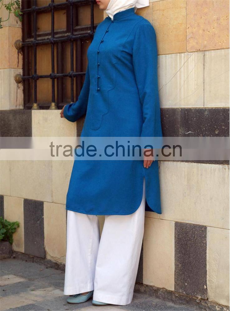 OEM service China factory custom made Wholesale muslim women clothing tunic tops