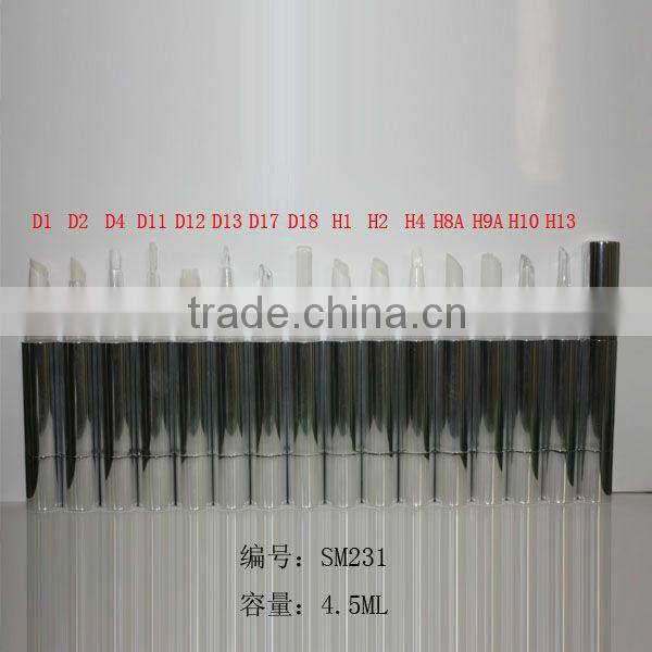 SM231---4.5ml empty twist up lip gloss pen/ brush pen/ tube packaging/ cosmetic package tube