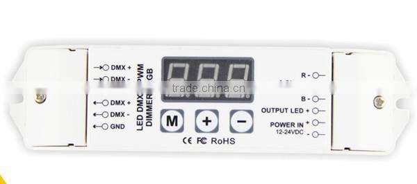 Bincolor 3 channel 12 volt rgb dmx decoder