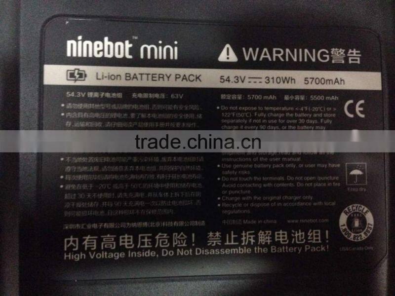 Original 55.5V 4.7Ah Ninebot Battery for Ninebot Mini Pro 800W