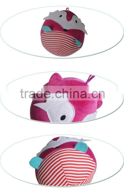 Baby Plush Confort Toy Kaifulan new style bell inside pink fox