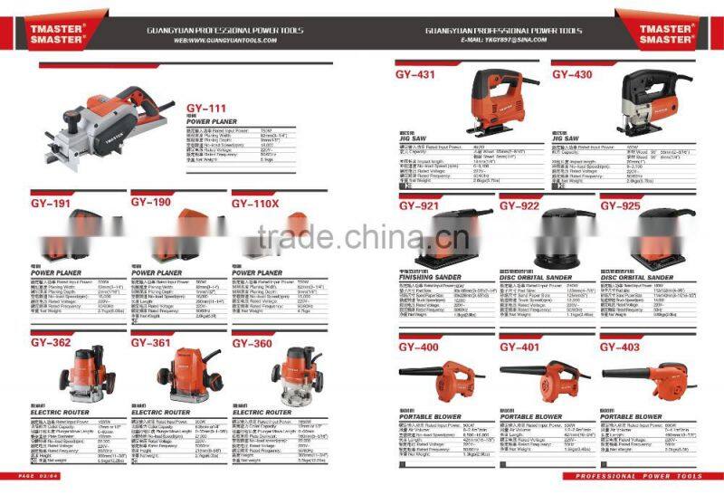 GY190 Power planer 750W professional quality