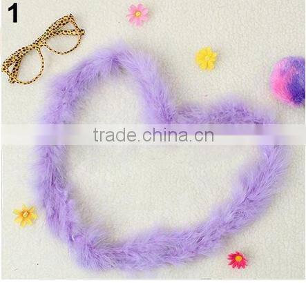 2 Meters Marabou Feather Boa for Fancy Dress Party Various Colours