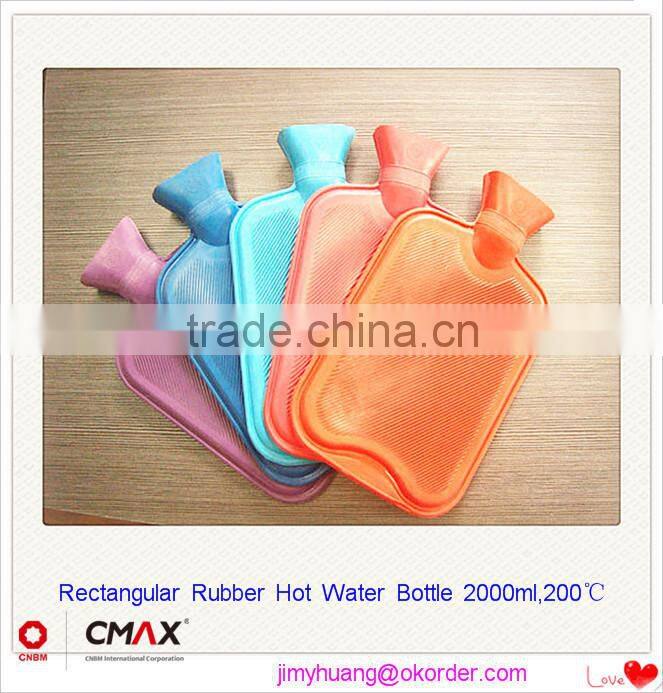 Hot Water Bottle Animal Plush Cover 2000ml Natural Rubber Medical Houseware /JH