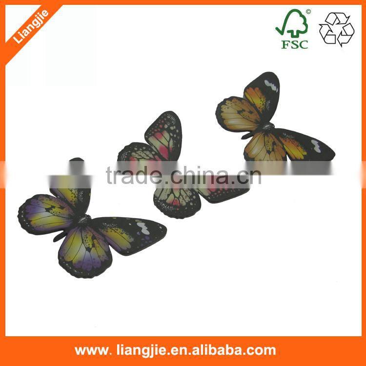 Customized shapes of die-cut butterfly shape sticky notepad