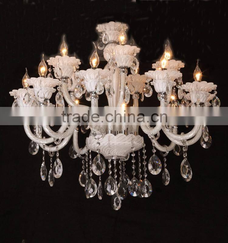 White Glass home decoration chandeliers