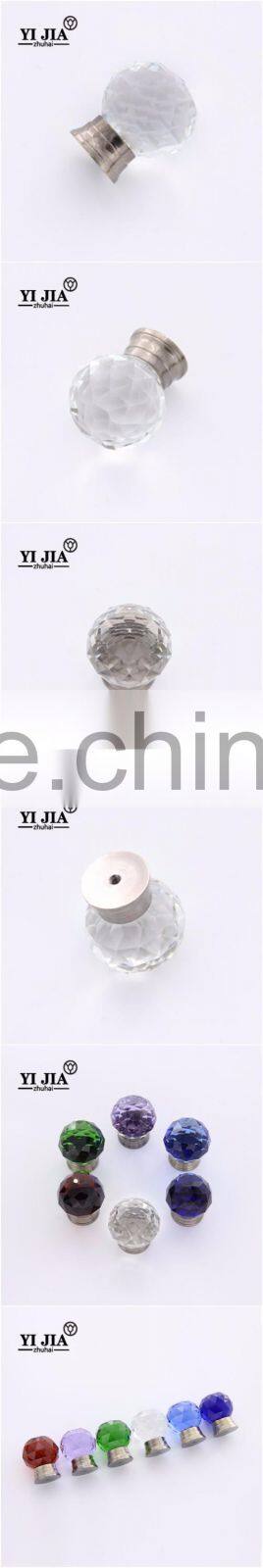 38 mm clear brass cabinet crystal handle knob