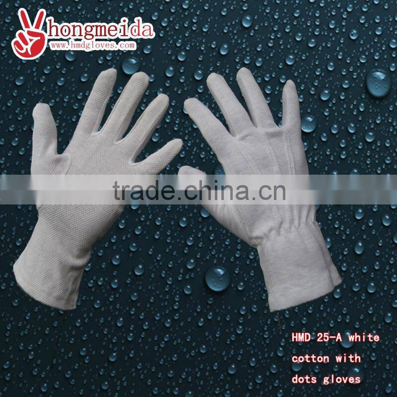 Men's 100%soft white cotton gloves