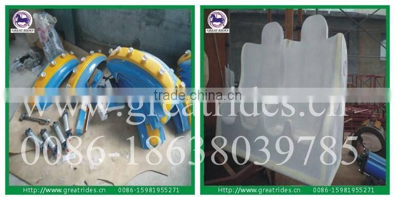 Outdoor thrill amusement rides airborne shot for sale