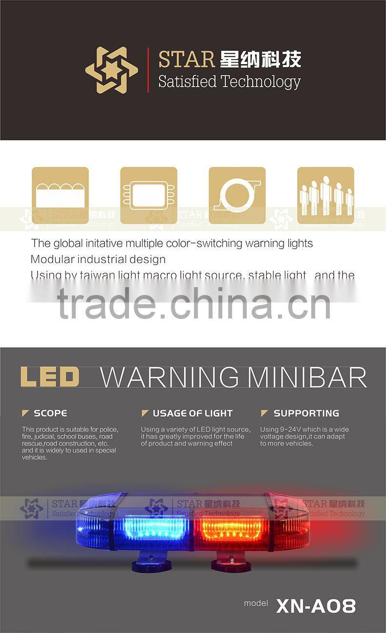 12V car led strobe mini lightbar led warning light TBD-A08