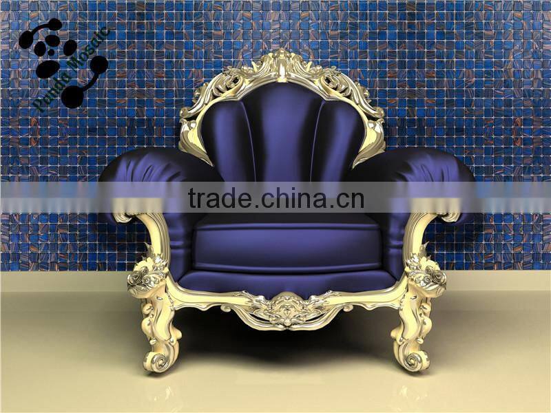 SMH10 Building Materials Mosaic Wholesale Columns Mosaic Goldline Glass Mosaic