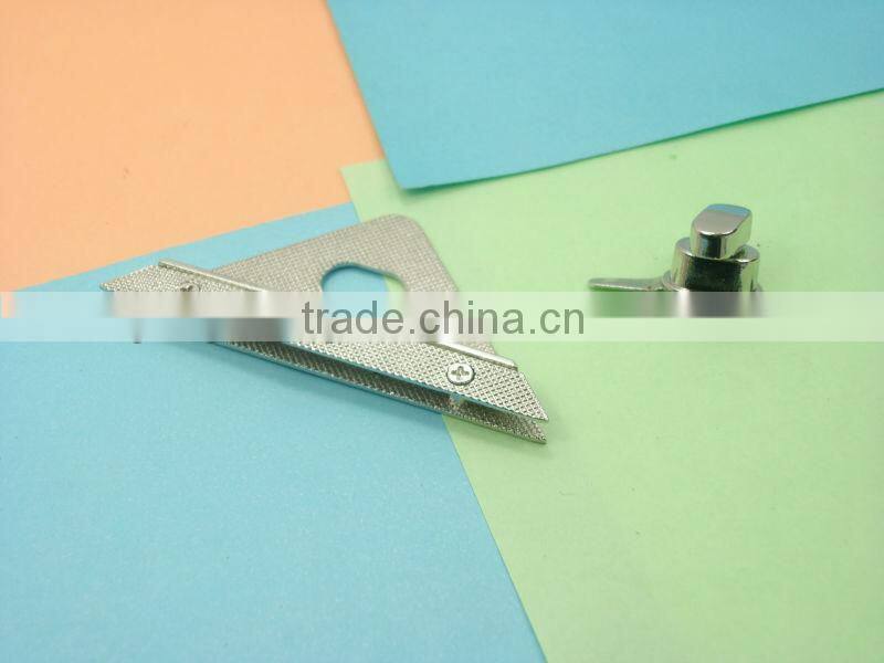 Supply handbags hardware die casting bags lock q-2523