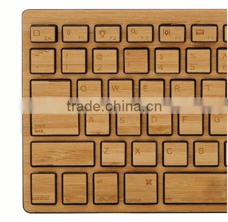 Nature Mini Bamboo Bluetooth 3.0 Keyboard for android with factory price
