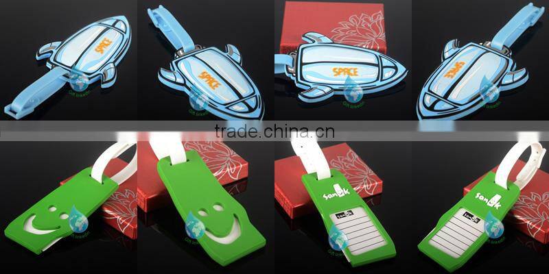 Wholesale soft PVC airplane luggage tag