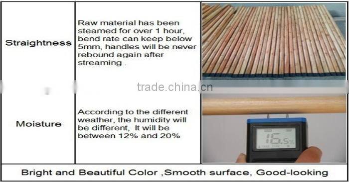 Plastic Thread Coated Wooden Broom Handles