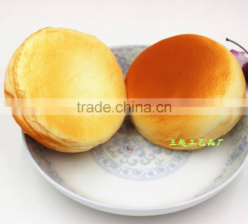 PU Wholesale Artificial Fake Sesame Bread Model With Cream Scent Bakery Window Shopping