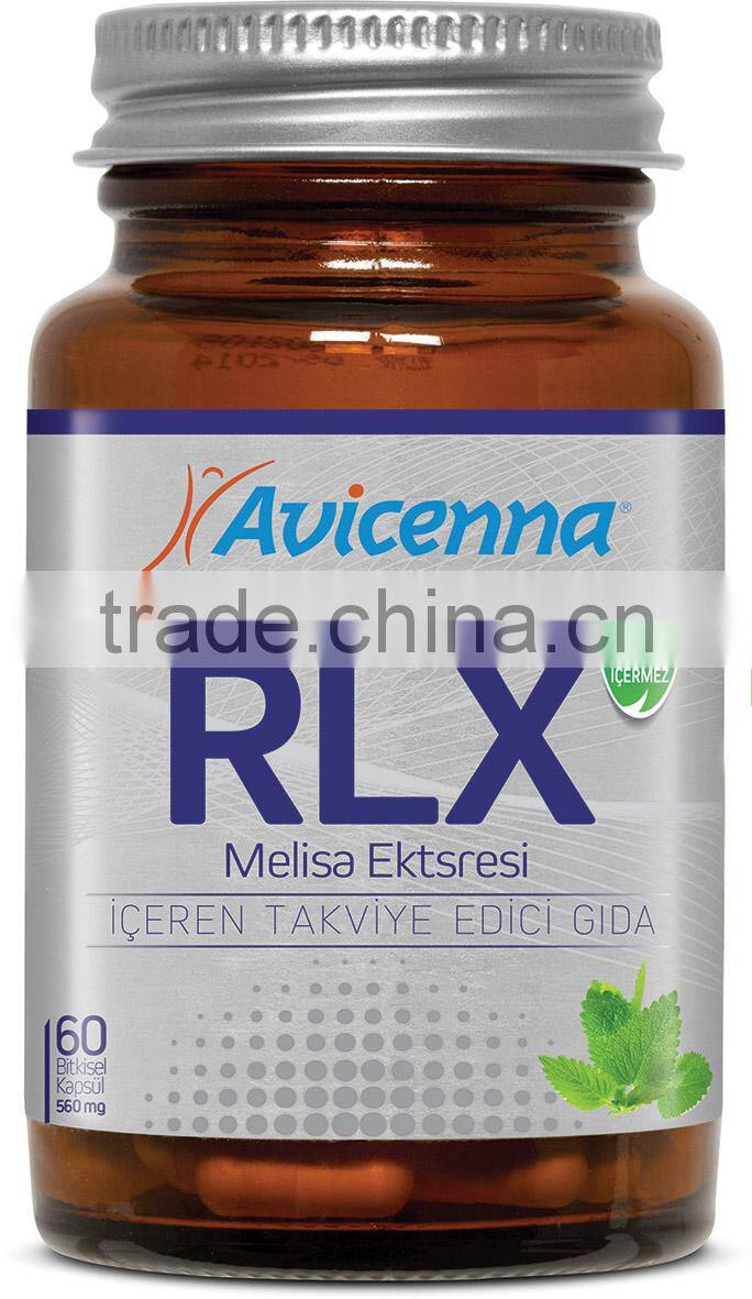 RLX Relax Soft Capsules Linden Flower Extract Herbal Supplement Anti-stress & tranquilizer, depression Herbal Extract Medicine
