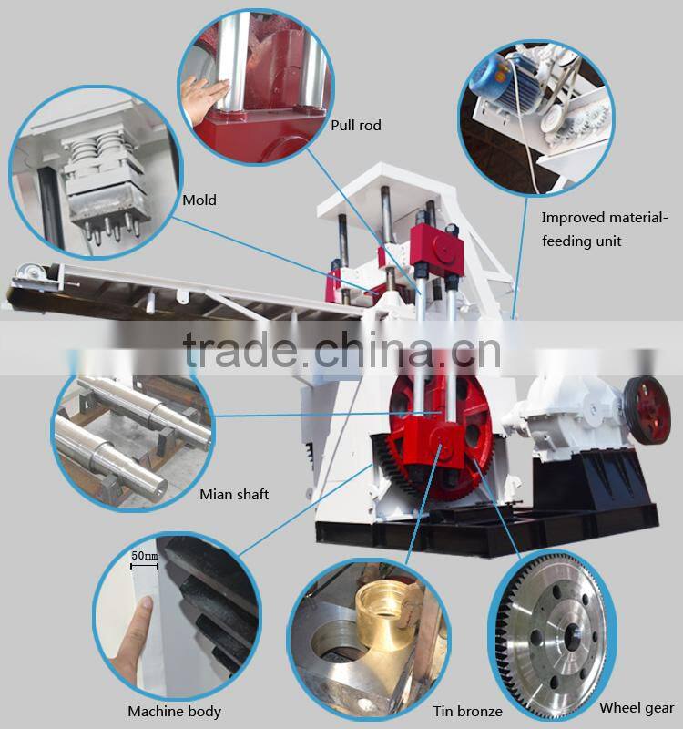 Building Material Making Machinery full automatic easy operate low cost brick making machine with 600tons mechanical pressure