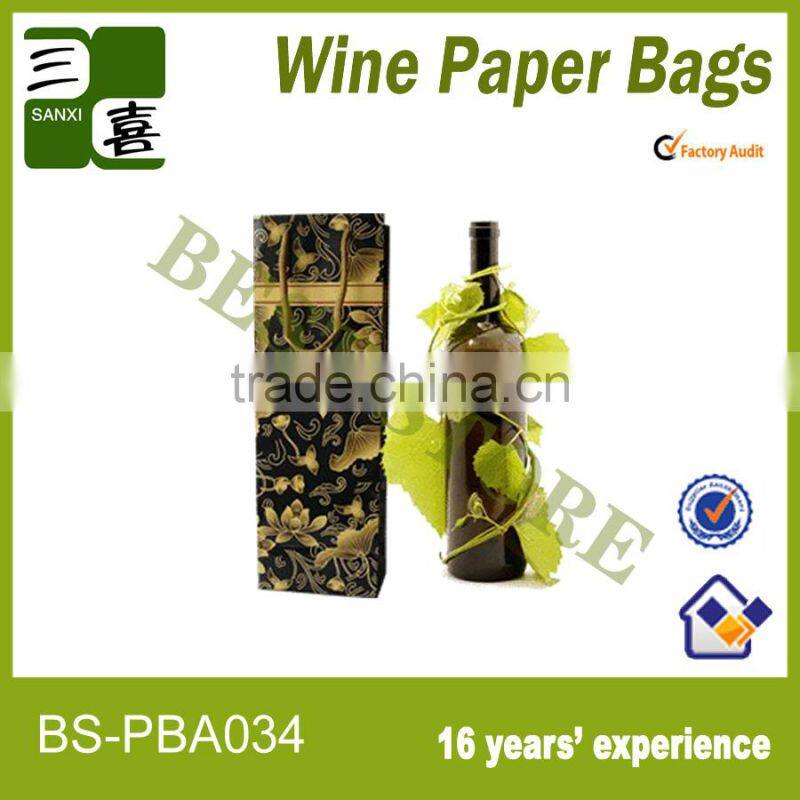 Mini wine bottle paper bags