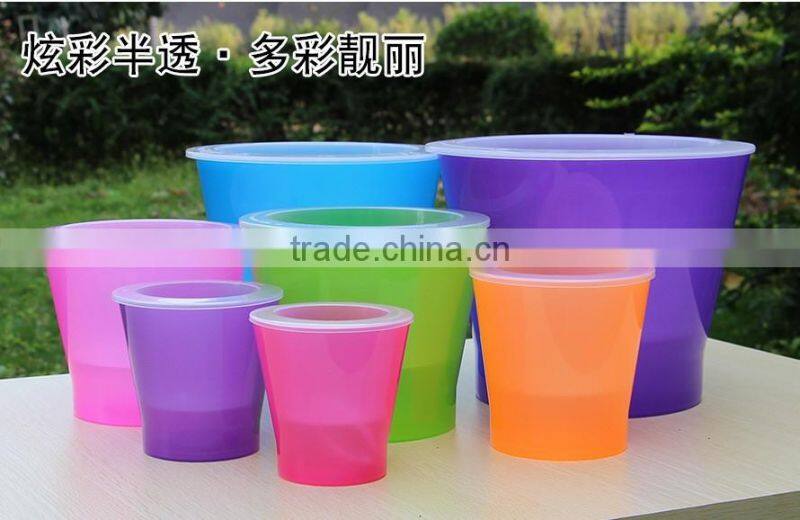 Self watering planter flower pot water level indicator home office pot