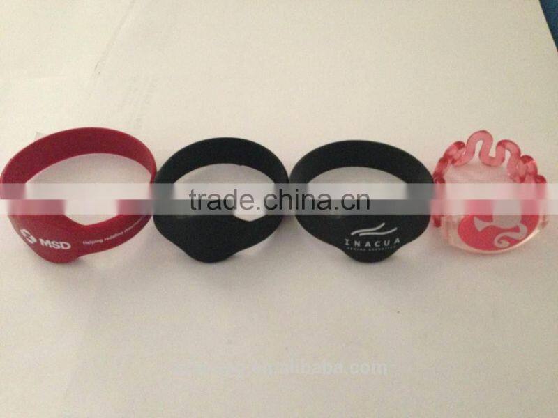 uhf silicon/pvc swimming rfid wristband