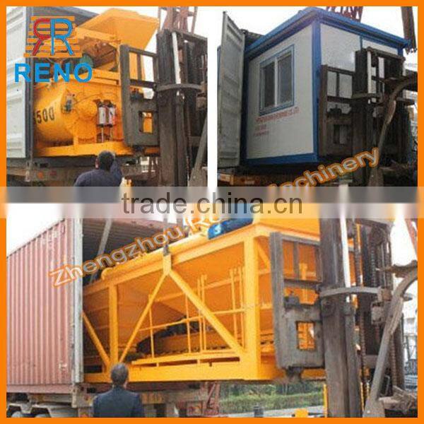 HLS180m3/h hot selling commercial concrete batch plant design