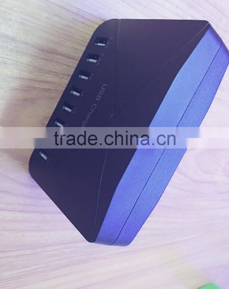 Electric 8 USB plugs travel charger with surge protector