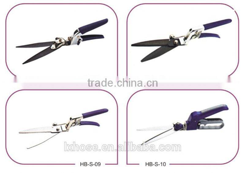 13-1/2"Carbon steel sand blasted grass cutting scissors