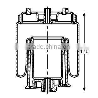 Rear left E39 air suspension 37121094613