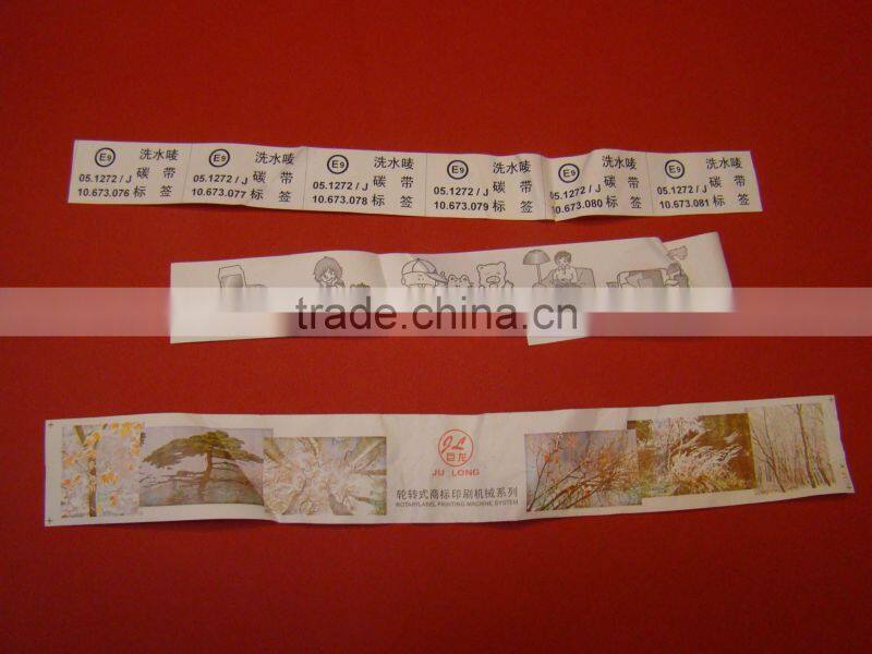 washable clothing labels