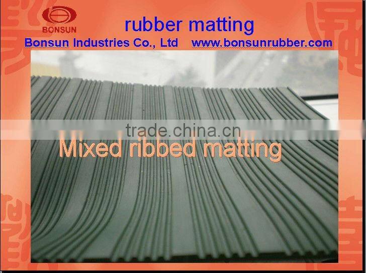 3mm to 6mm thickness anti slip commercial grade rubber mat
