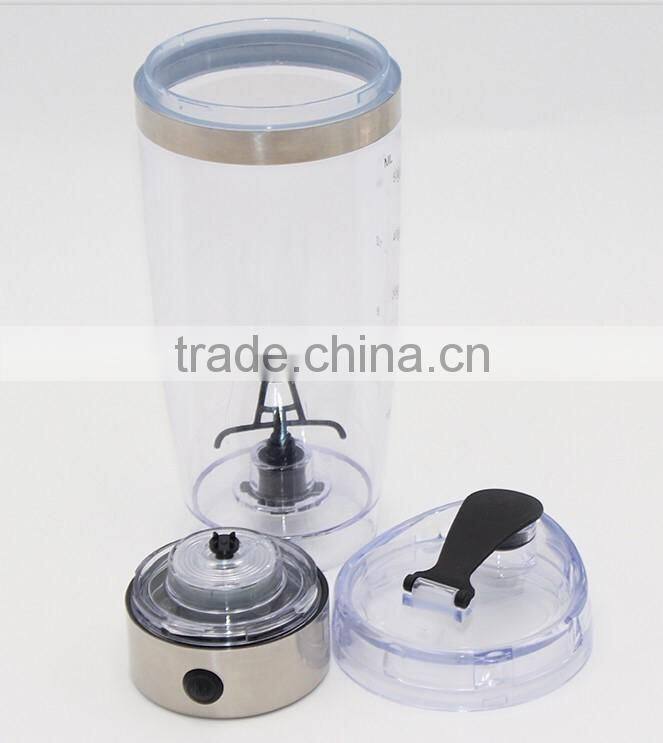 600ml Stainless Steel Electric Shaker bottle USB