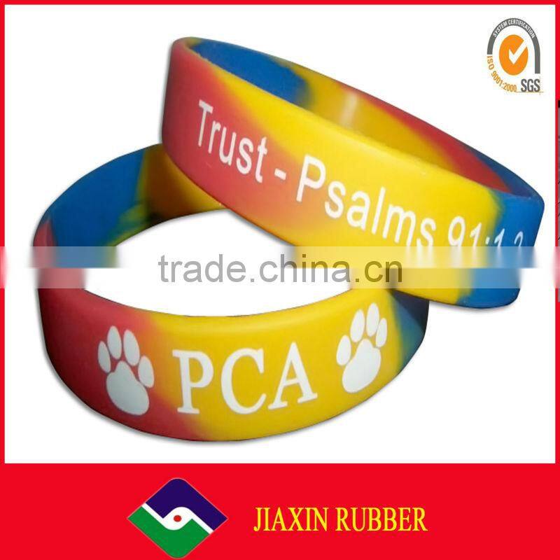 manufacturer dual layer silicone wristband