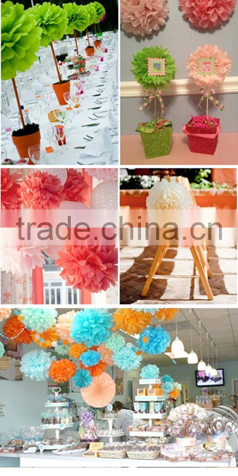 Colorful wedding festival decoration paper flower