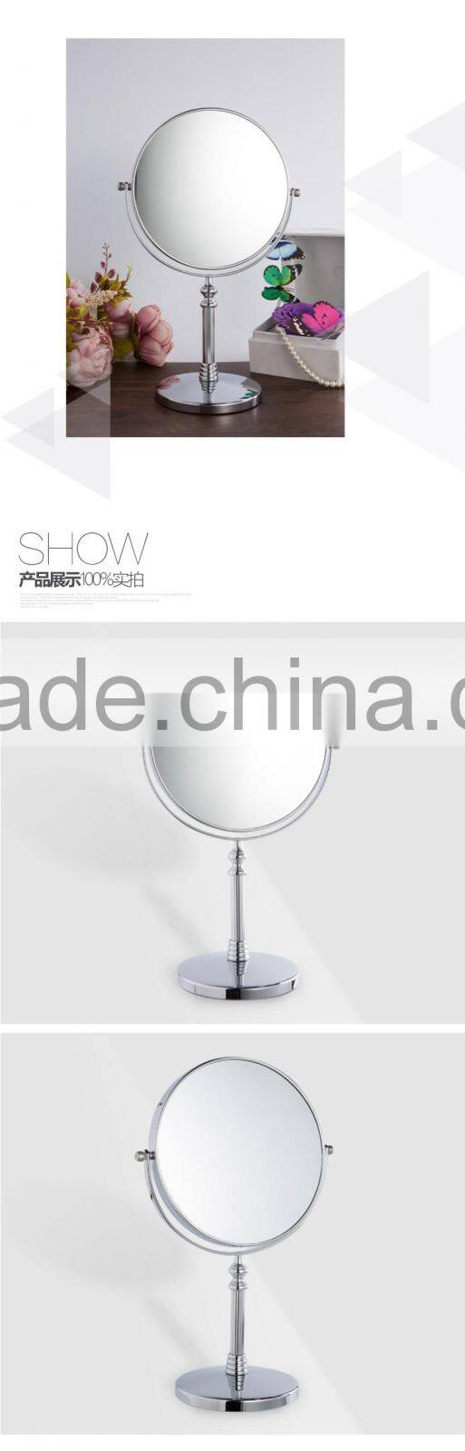 High quality metal electric magnifying desktop makeup mirror, double sides cosmetic mirror