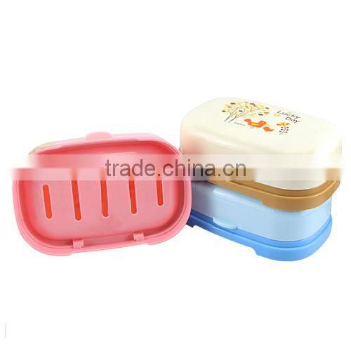 bathroom soap box cases with clamshell cover