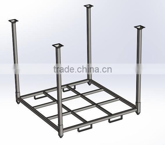 60"x60" Inch Metal Collapsible Storage Stacking Tire Rack