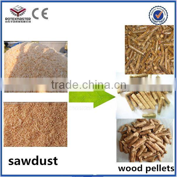 Rotex biomass pellet machine press rubber wood pellet