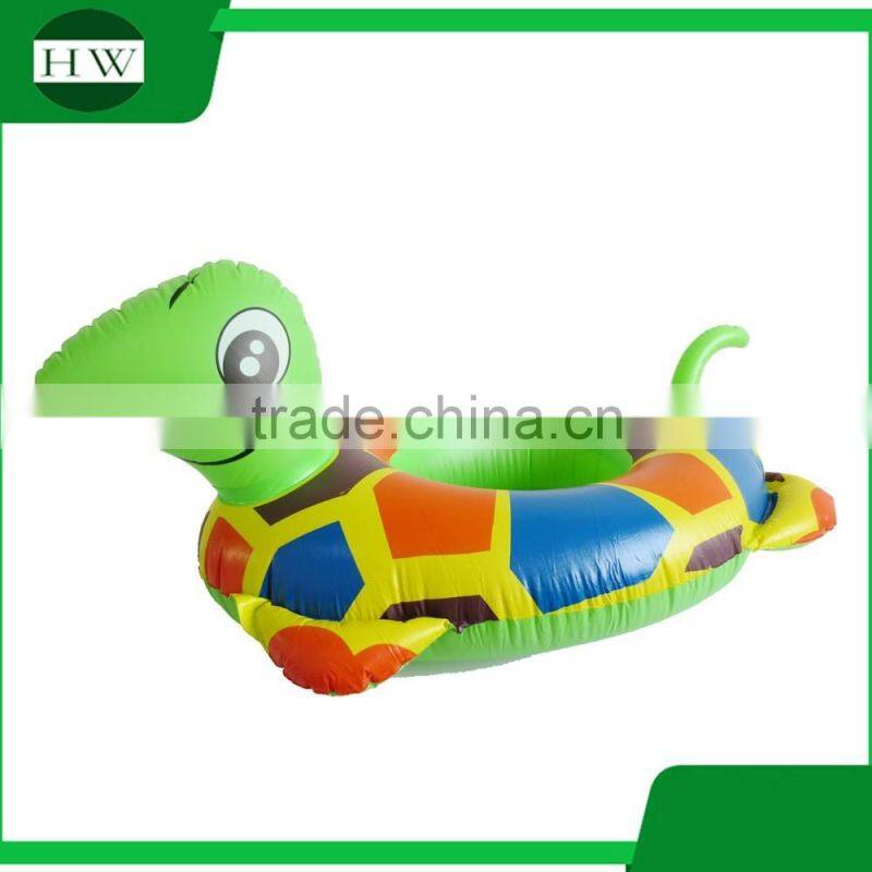 custom inflatable animal shaped baby swimming boat/ring
