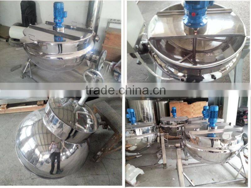 100L tilting stainless steel jacket steam cooking pot