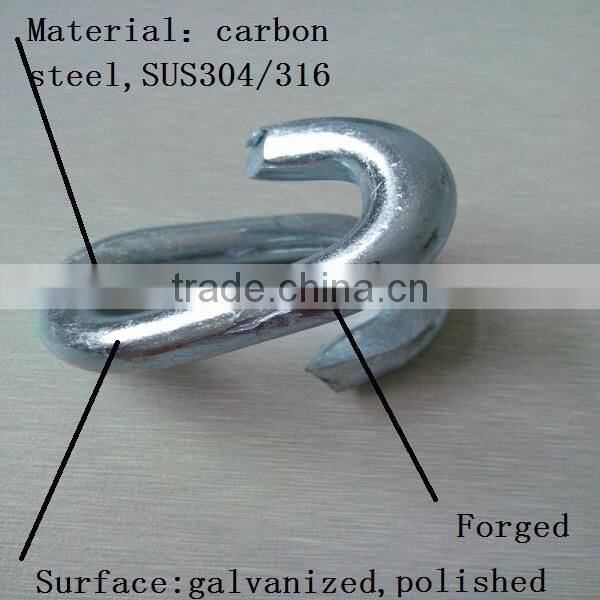 wells hardware sus 304 ss316 electro galvanized Chain Repair Lap Link